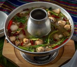 Tom Yum Shrimp Soup.