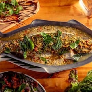 Pla Neung Manow (Branzino)