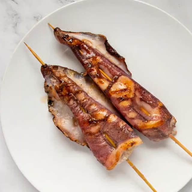 Squid 2 Skewers.
