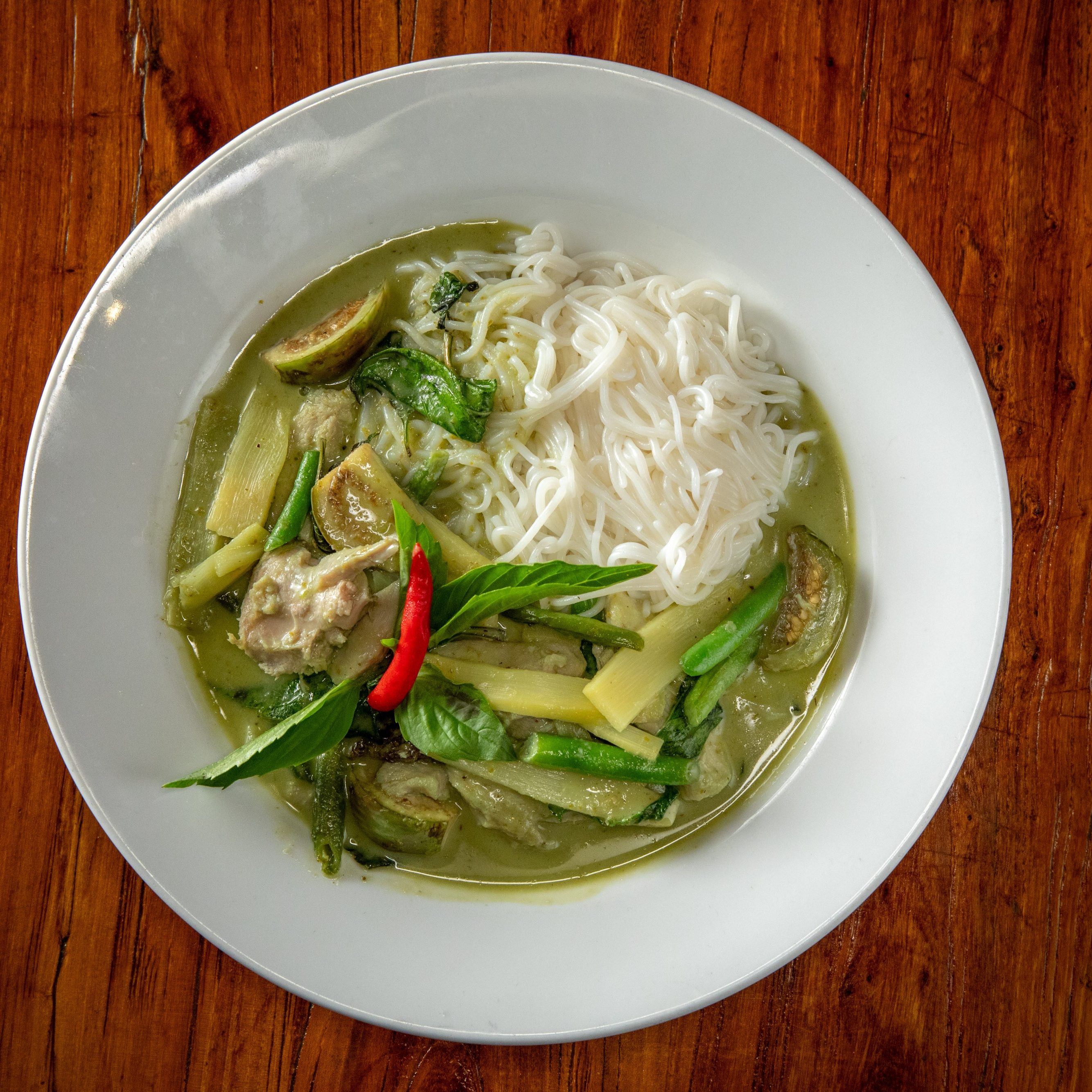 Green Curry Noodle.